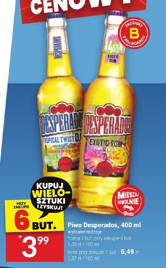 Twój Market Piwo Desperados, 400 ml oferta