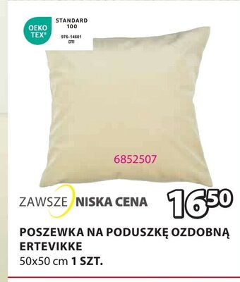 JYSK POSZEWKA NA PODUSZKĘ OZDOBNĄ ERTEVIKKE oferta