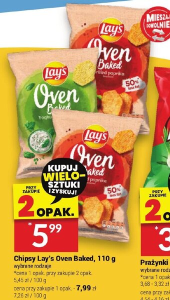 Twój Market Chipsy Lay's Oven Baked, 110 g oferta