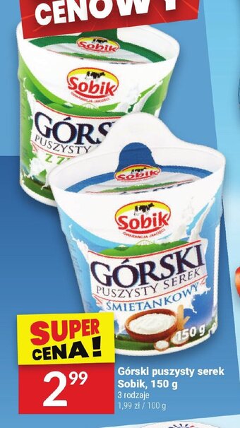 Górski puszysty serek Sobik, 150 g