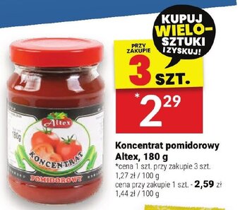 Twój Market Koncentrat pomidorowy Altex, 180 g oferta