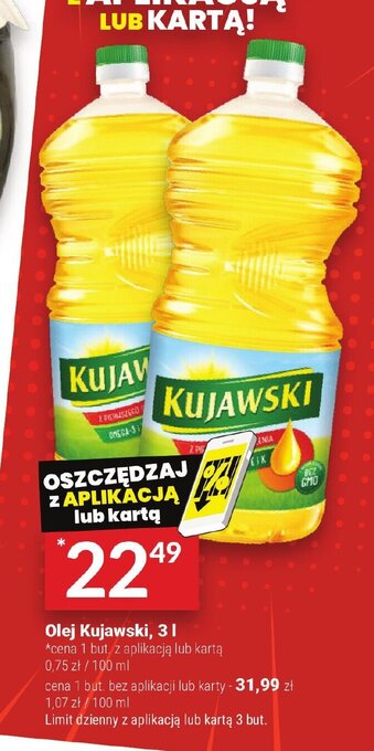 Twój Market Olej Kujawski, 3l oferta