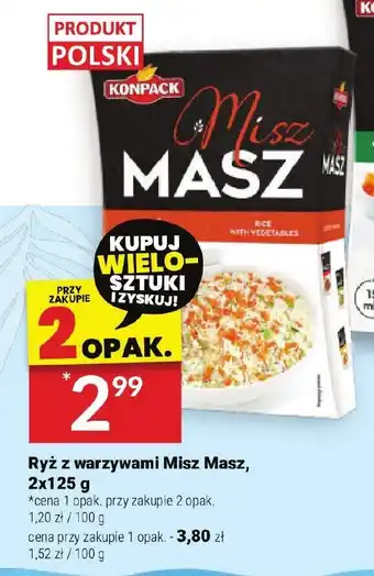 Twój Market Ryż z warzywami Misz Masz, 2x125 g oferta