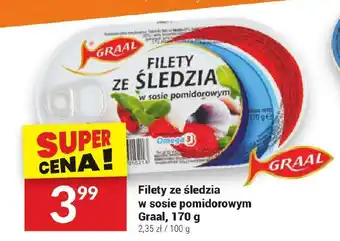 Twój Market Filety ze śledzia w sosie pomidorowym Graal, 170 g oferta