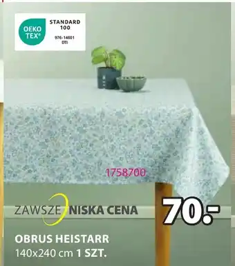 JYSK OBRUS HEISTARR oferta