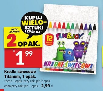 Twój Market Kredki świecowe Titanum, 1 opak. oferta