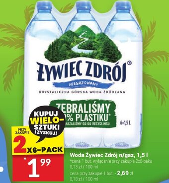Twój Market Woda Żywiec Zdrój n/gaz, 1,5 l oferta
