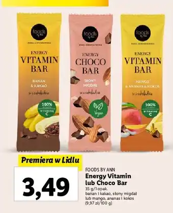 Lidl Baton banan & kakao oferta