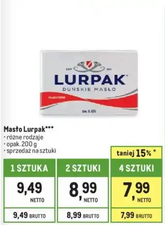 Makro Masto Lurpak 200g oferta