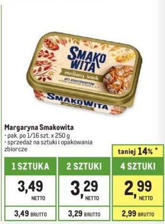 Makro Margaryna Smakowita 250g oferta