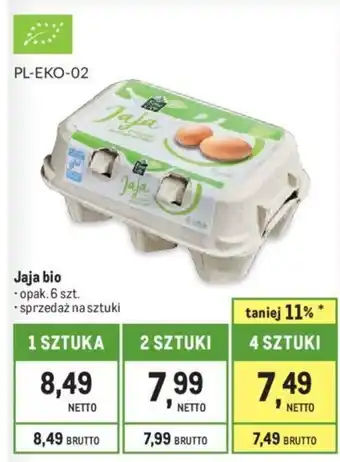 Makro Jaja bio 6szt. oferta