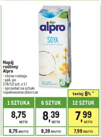 Makro Napój roślinny Alpro 1l oferta