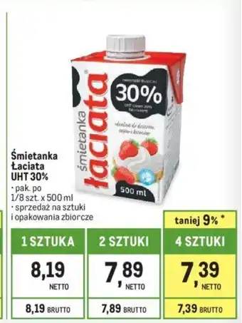 Makro Śmietanka Łaciata UHT 30% 500ml oferta