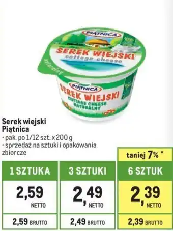 Makro Serek wiejski Piątnica 200g oferta