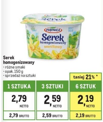 Makro Serek homogenizowany 150g oferta