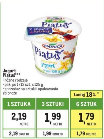 Makro Jogurt Piątuś 125g oferta