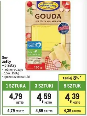 Makro Ser żółty - plastry 150g oferta