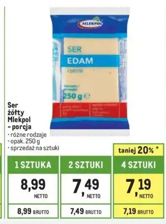 Makro Ser żółty Mlekpol 250g oferta