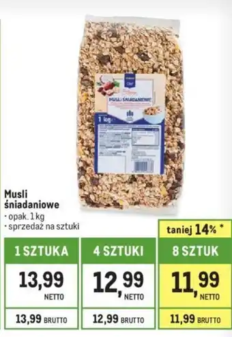 Makro Musli śniadaniowe 1kg oferta