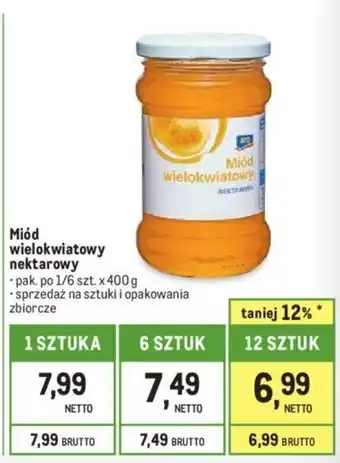 Makro Miód wielokwiatowy nektarowy 400g oferta