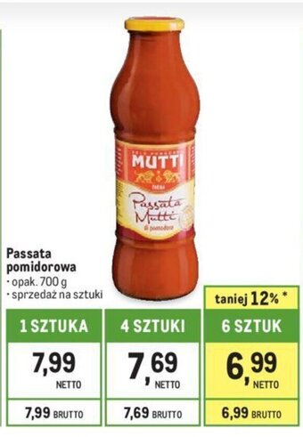 Makro Passata pomidorowa 700 g oferta