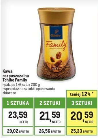 Makro Kawa rozpuszczalna Tchibo Family 200g oferta