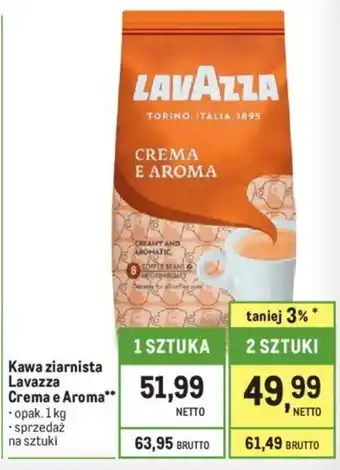 Makro Kawa ziarnista Lavazza Crema e Aroma 1kg oferta