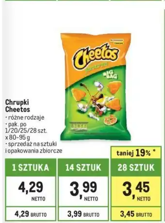 Makro Chrupki Cheetos 80-95g oferta