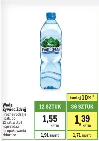 Woda Żywiec Zdrój 0,5l