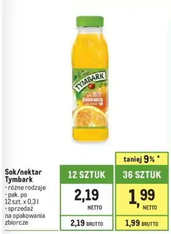 Sok/nektar Tymbark 0,3l