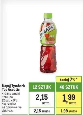 Makro Napój Tymbark Top Aseptic 0,5l oferta
