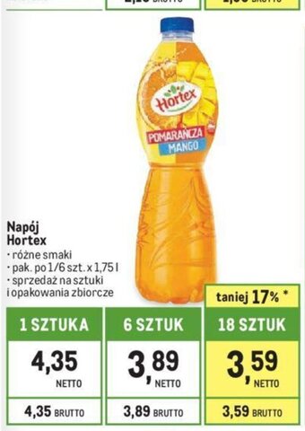 Makro Napój Hortex 1,75l oferta