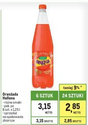 Makro Oranżada Hellena 1,25l oferta