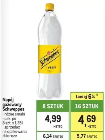 Makro Napój gazowany Schweppes 1,35l oferta