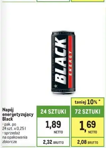 Makro Napój energetyzujący Black 0,25l oferta