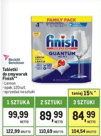 Makro Tabletki do zmywarek Finish 120szt. oferta