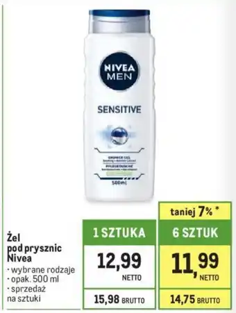 Żel pod prysznic Nivea 500 ml