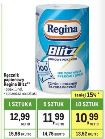 Makro Ręcznik papierowy Regina Blitz 1rol. oferta