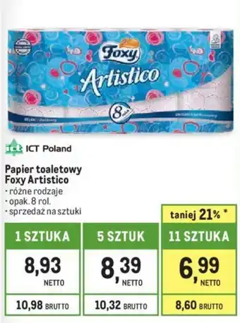 Makro Papier toaletowy Foxy Artistico 8rol. oferta