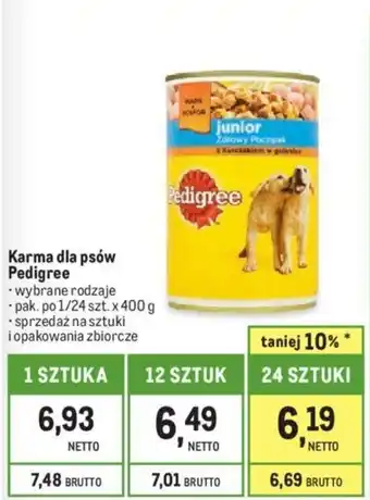 Makro Karma dla psów Pedigree 400g oferta