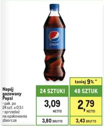 Makro Napój gazowany Pepsi 0,5l oferta