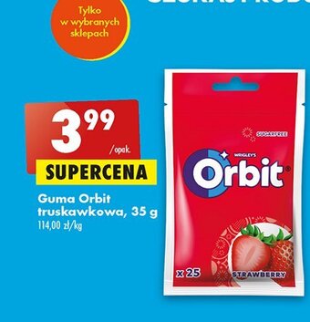 Guma do żucia strawberry saszetka