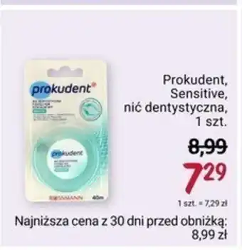 Rossmann Prokudent, Sensitive, nić dentystyczna, 1 szt. oferta