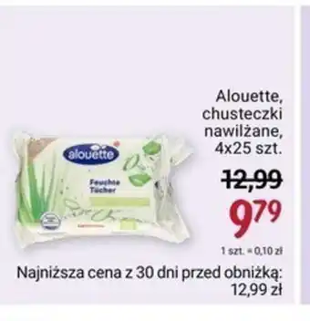 Rossmann Alouette, chusteczki nawilżane, 4x25 szt. oferta