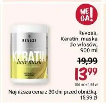 Rossmann Revoss, Keratin, maska do włosów, 900 ml oferta