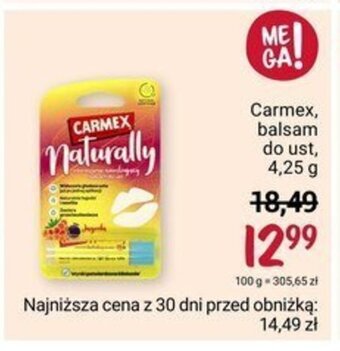 Rossmann Carmex, balsam do ust, 4,25 g oferta