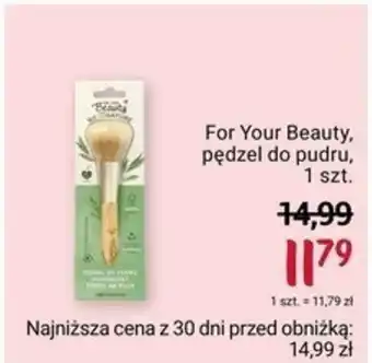 Rossmann For Your Beauty, pędzel do pudru, 1 szt. oferta