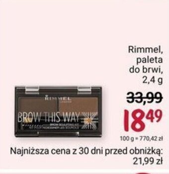 Rossmann Rimmel, paleta do brwi, 2,4 g oferta