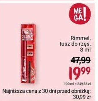 Rossmann Rimmel, tusz do rzęs, 8 ml oferta