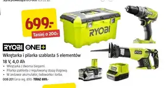 Jula Wkrętarka i pilarka szablasta 5 elementów 18 V, 4,0 Ah oferta
